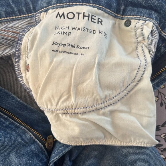 MOTHER Superior High Waisted Rider Skimp in Playing with Scissors size 30 - Picture 3 of 13